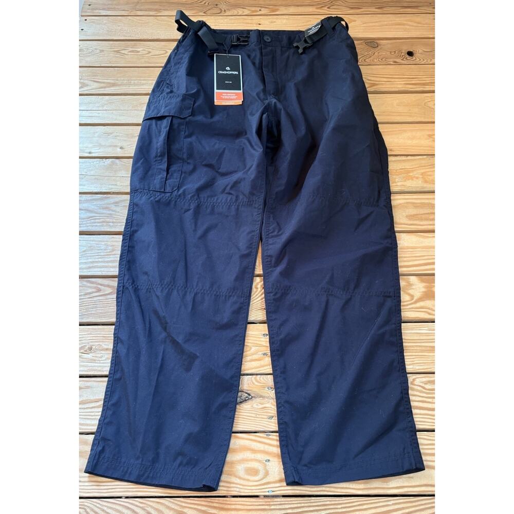 Craghoppers NWT Men’s Belted Cargo Pants Size 36x32 Navy Q5